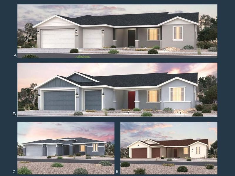 Exterior rendering of this home design in Morningstar, Prescott Valley, AZ (Image 2).