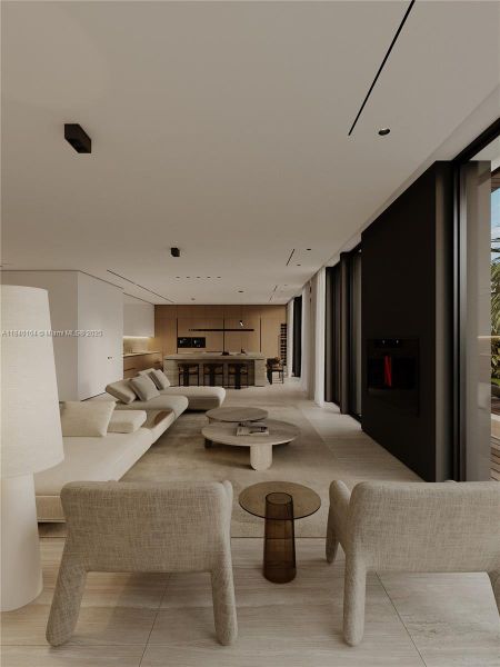 Furnished interior view inside a new home in , Miami (Image 4). Furnished interior view inside a new home in , Miami (Image 4).