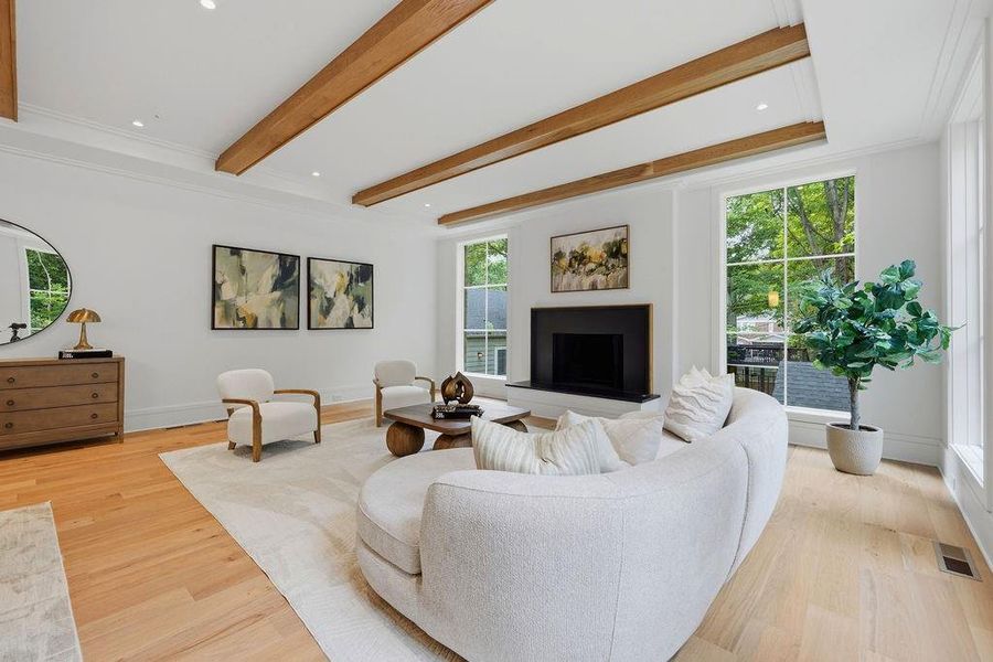 Furnished interior view inside a new home in , Atlanta (Image 46).