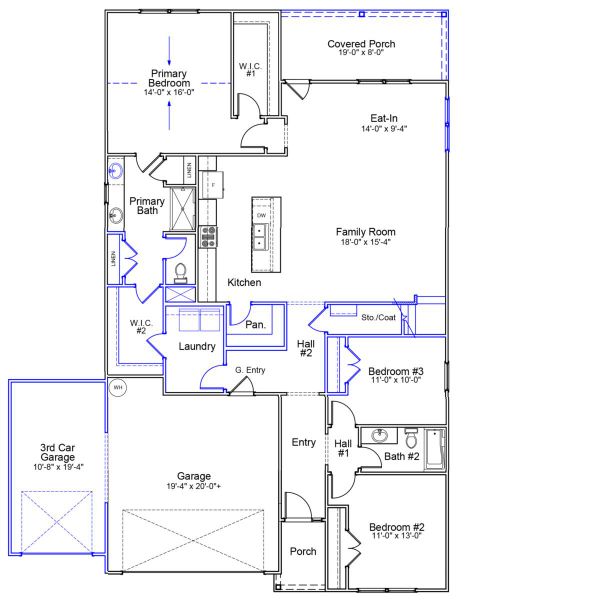 2D floor plan layout of this home in Burke Estates, Chesnee, SC (Image 2). 2D floor plan layout of this home in Burke Estates, Chesnee, SC (Image 2).