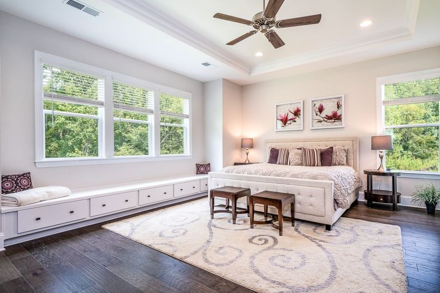 Representative furnished interior of a home built from the Columbia by Greybrook Homes in Harbor Watch, Statesville (Image 17).