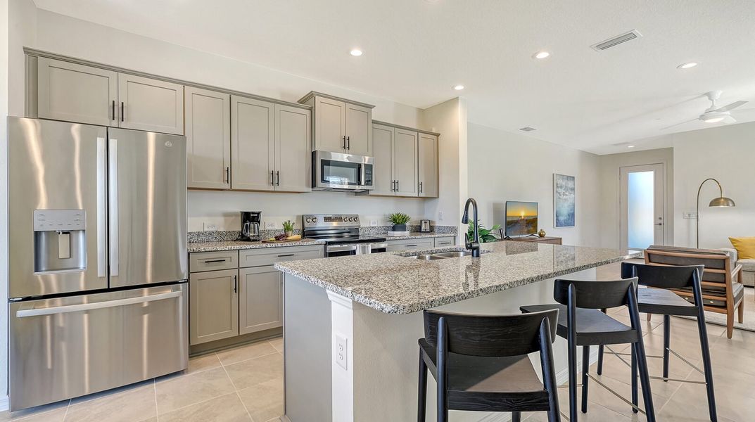 Representative furnished interior of a home built from the Morgan by Neal Communities in Grand Park, Sarasota (Image 16).