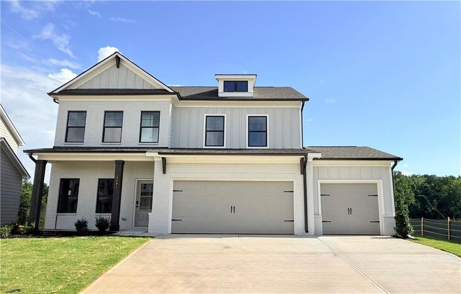 Front exterior of a new home in , Gainesville, GA, highlighting curb appeal (Image 28).