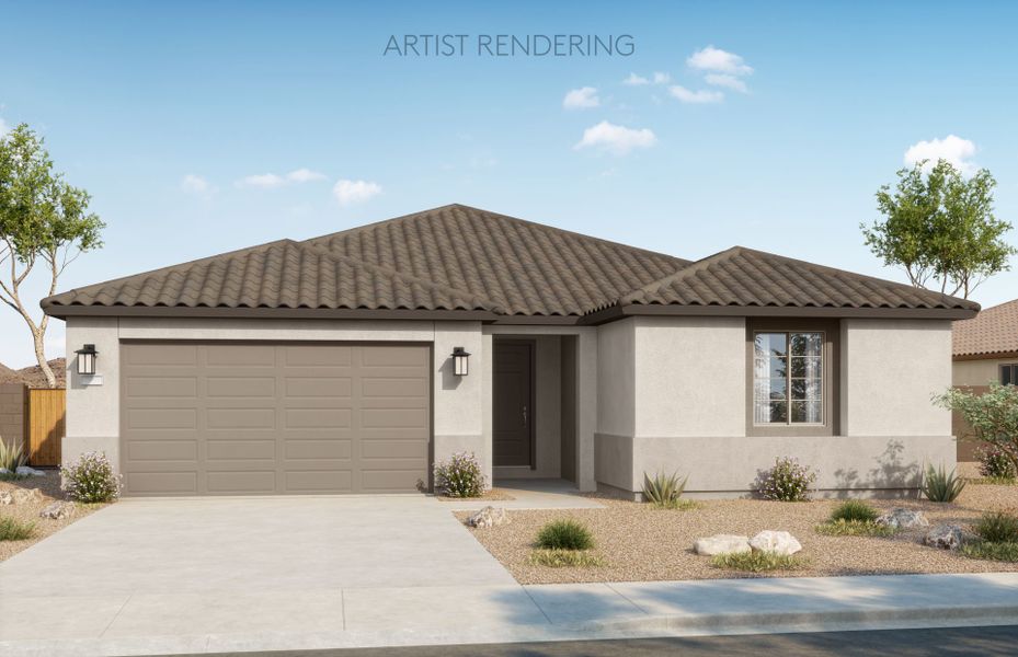 Representative exterior photo of a completed home built from the Parklane by Pulte Homes in Shadow Ridge, Avondale, AZ (Image 15). Representative exterior photo of a completed home built from the Parklane by Pulte Homes in Shadow Ridge, Avondale, AZ (Image 15).