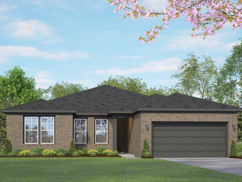 Representative exterior photo of a completed home built from the The Rockford D by Davidson Homes LLC in The Reserve at Potranco Oaks, Castroville, TX (Image 21).