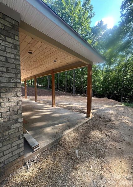 Exterior details and patio area of a home in , Albemarle (Image 1). Exterior details and patio area of a home in , Albemarle (Image 1).