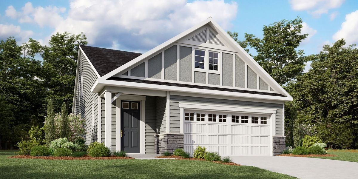 Representative exterior photo of a completed home built from the Morgan by Mattamy Homes in Magnolia Park, Garner, NC (Image 27).