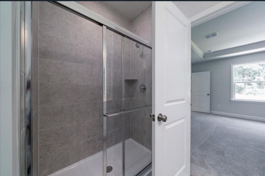 Furnished interior view inside a new home in Cedar Glen Preserve, Huger (Image 4). Furnished interior view inside a new home in Cedar Glen Preserve, Huger (Image 4).