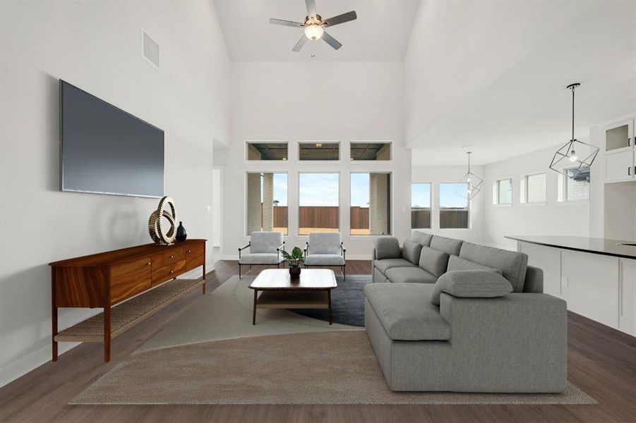 Furnished interior view inside a new home in The Ridge at Northlake, Northlake (Image 8).