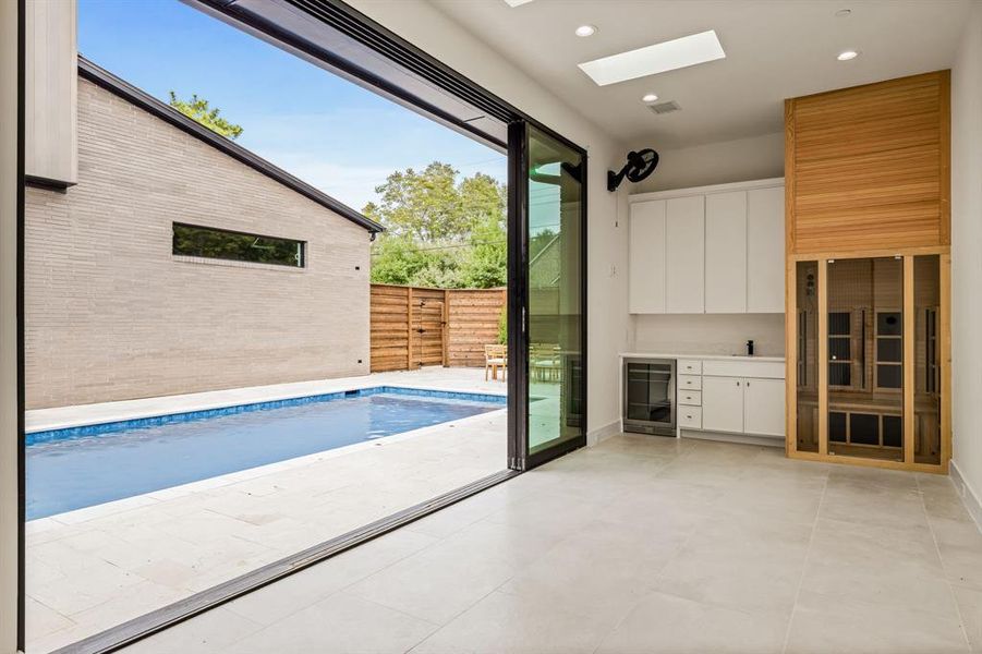 Exterior details and patio area of a home in , Dallas (Image 21). Exterior details and patio area of a home in , Dallas (Image 21).