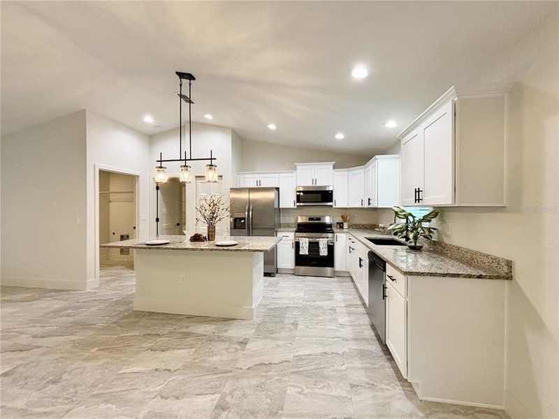 Furnished interior view inside a new home in , Dunnellon (Image 36).