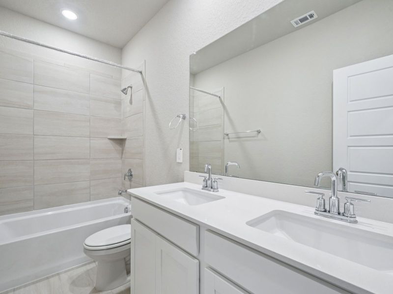 Furnished interior view inside a new home in Comanche Ridge, San Antonio (Image 9).