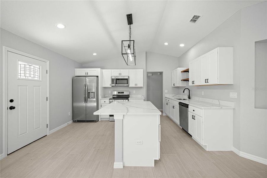 Furnished interior view inside a new home in , Dunnellon (Image 8).