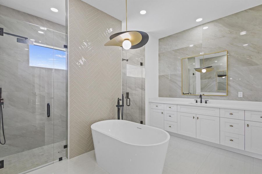 Furnished interior view inside a new home in , Loxahatchee (Image 30).