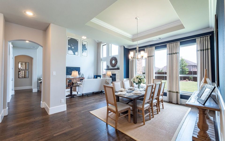 Furnished interior view inside a new home in High Park Hill, Arrington (Image 9).
