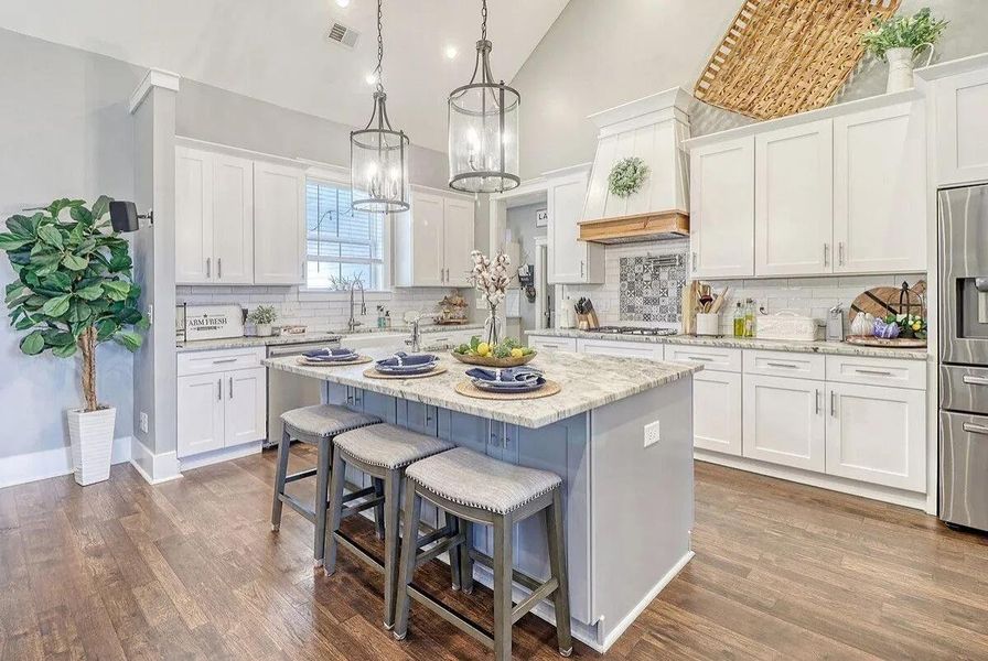 Furnished interior view inside a new home in , Huger (Image 5). Furnished interior view inside a new home in , Huger (Image 5).