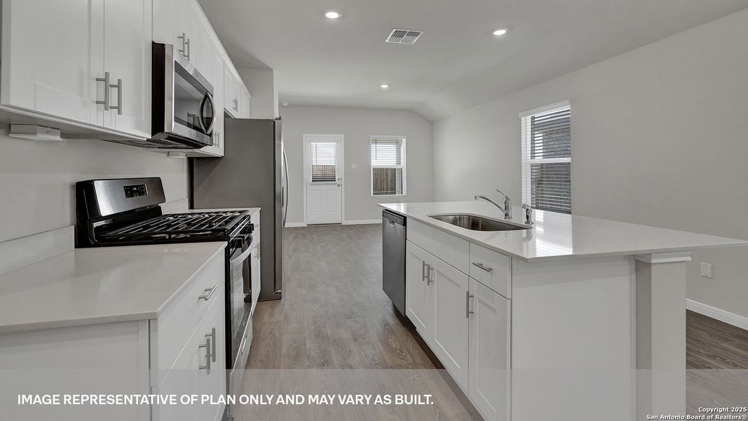 Furnished interior view inside a new home in Whisper South, San Marcos (Image 7).