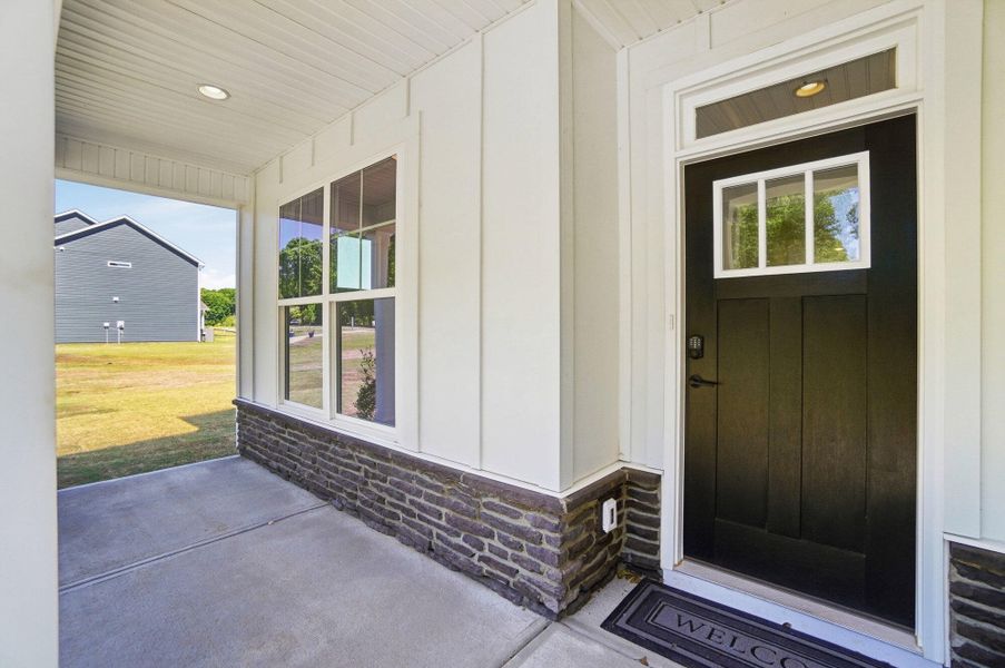 Exterior details and patio area of a home in Chasewood, Mint Hill (Image 3).