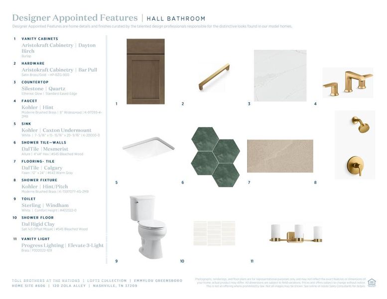 Sample of building materials used in homes in The Nations, Nashville (Image 14).