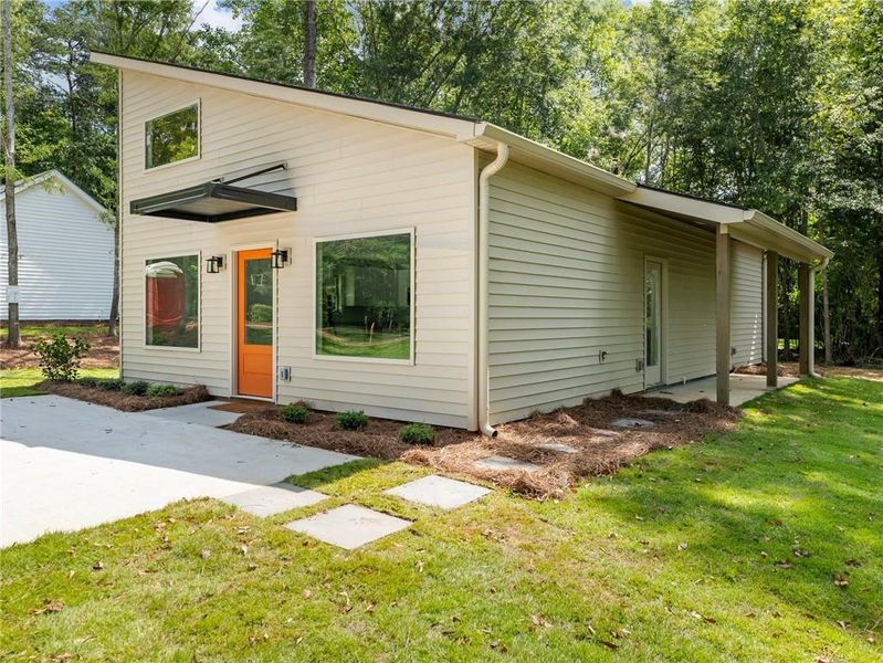 Exterior details and patio area of a home in , Murrayville (Image 3). Exterior details and patio area of a home in , Murrayville (Image 3).