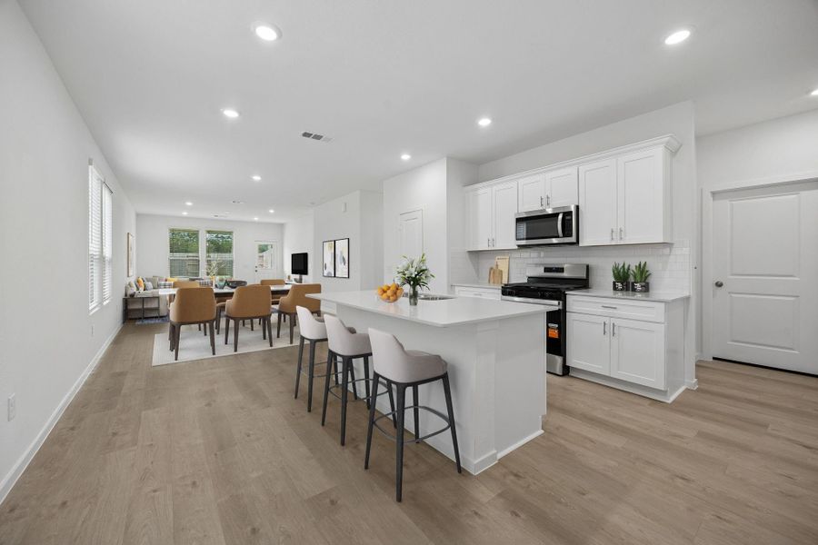 Furnished interior view inside a new home in Mavera, Conroe (Image 6).
