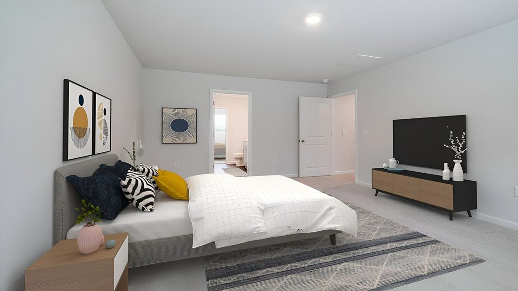 Furnished interior view inside a new home in The Retreat at East Argent, Ridgeland (Image 12).