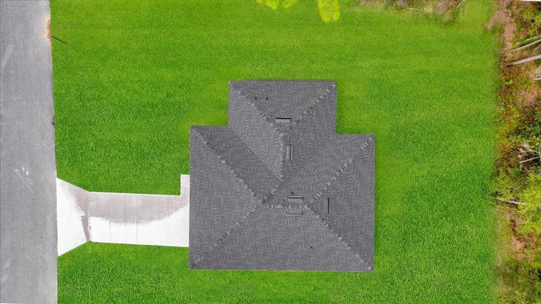 Lawn digitally enhanced to show expected appearance once matured. Lawn digitally enhanced to show expected appearance once matured.