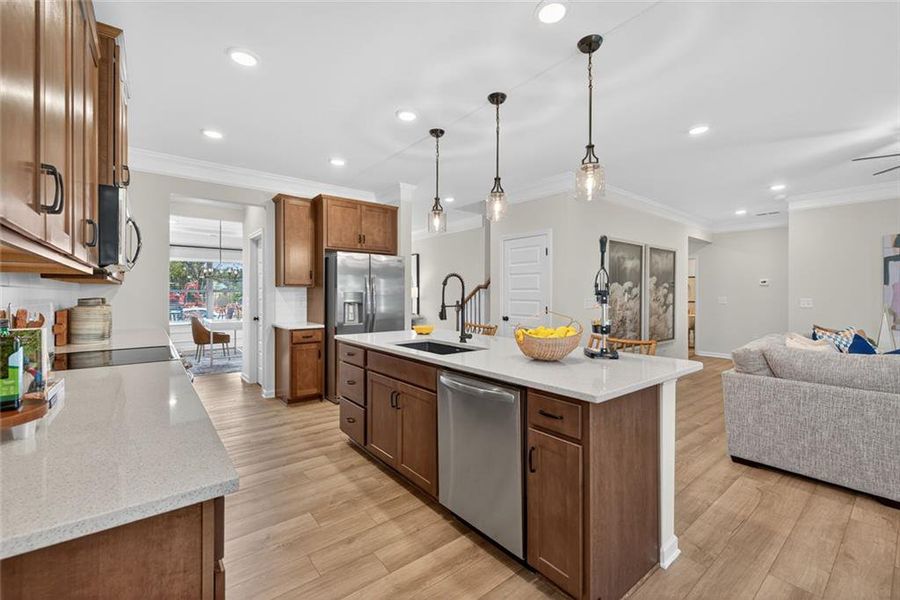 Furnished interior view inside a new home in Allen Manor, Hoschton (Image 20).