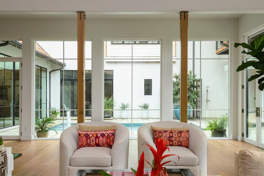 Furnished interior view inside a new home in , Dallas (Image 11).