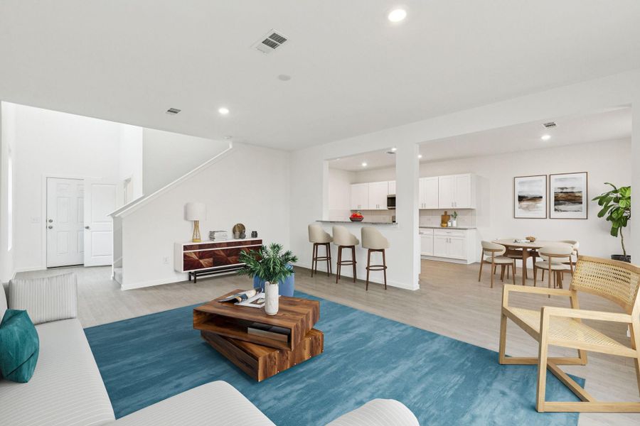 Furnished interior view inside a new home in Mavera, Conroe (Image 13).