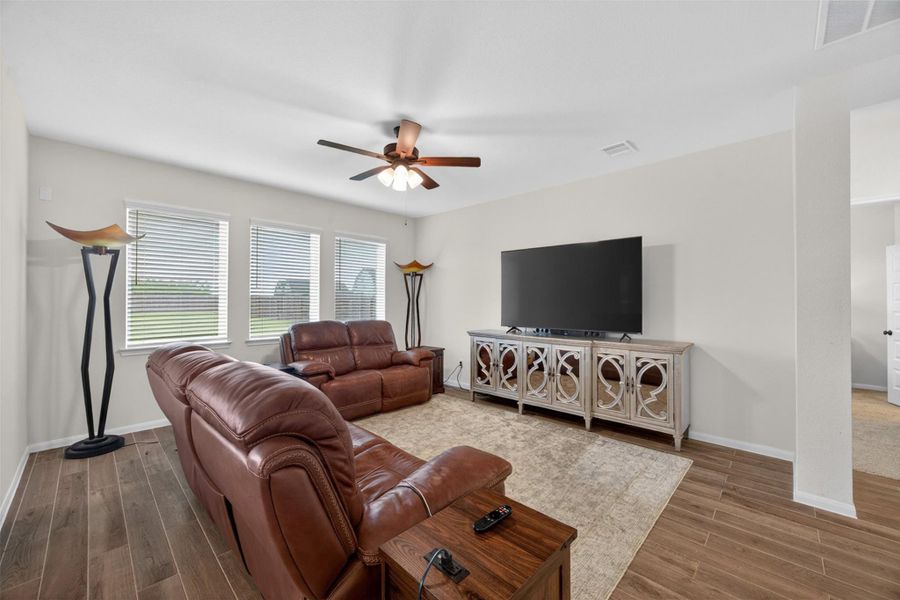 Furnished interior view inside a new home in The Commons at Sedona, League City (Image 14). Furnished interior view inside a new home in The Commons at Sedona, League City (Image 14).