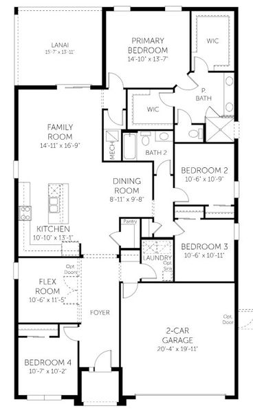 2D floor plan layout of this home in Brystol North at Wylder, Port St. Lucie, FL (Image 2). 2D floor plan layout of this home in Brystol North at Wylder, Port St. Lucie, FL (Image 2).