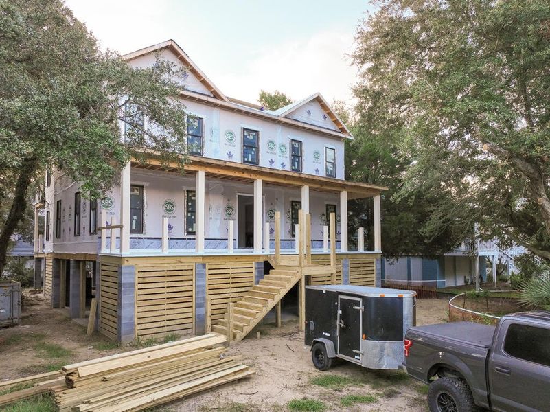 In-progress construction of a new home in , Isle Of Palms, SC (Image 12).