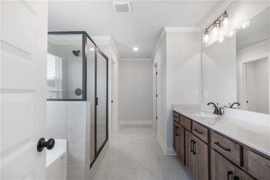 Furnished interior view inside a new home in Calgary Downs, Winder (Image 12).