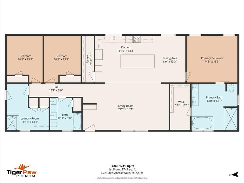 2D floor plan layout of this home in , Rockmart, GA (Image 3).