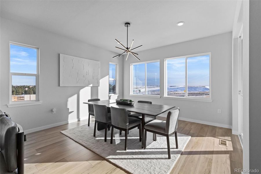 Furnished interior view inside a new home in Trails at Smoky Hill, Parker (Image 16).