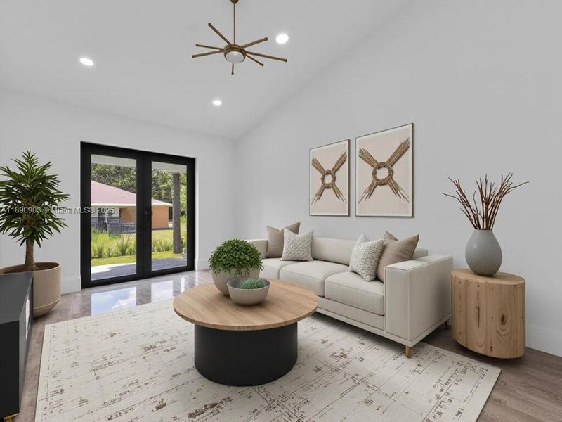 Furnished interior view inside a new home in , Lehigh Acres (Image 3).