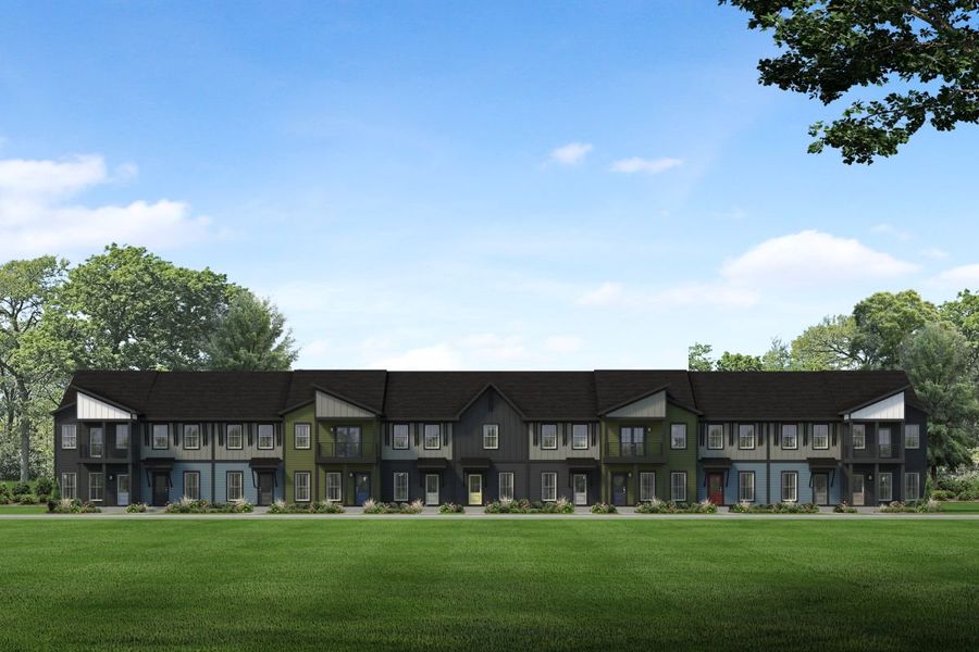 Representative exterior photo of a completed home built from the Sedona by Parkside Builders in The Parks of Mill Town, Chattanooga, TN (Image 21).