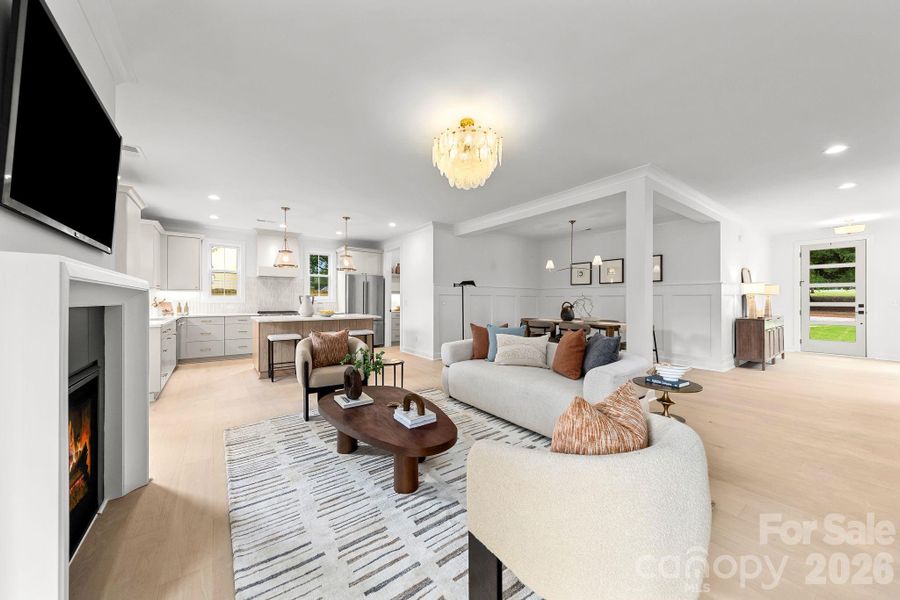 Furnished interior view inside a new home in , Charlotte (Image 13).