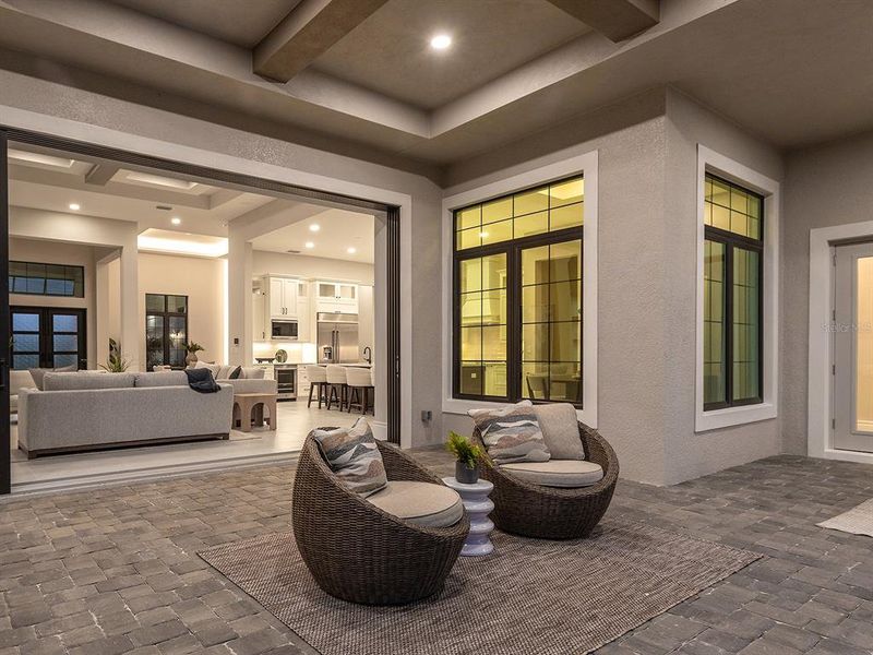 Exterior details and patio area of a home in , Sarasota (Image 36).