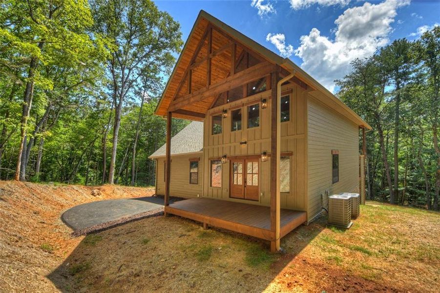 Exterior details and patio area of a home in , Ellijay (Image 25). Exterior details and patio area of a home in , Ellijay (Image 25).
