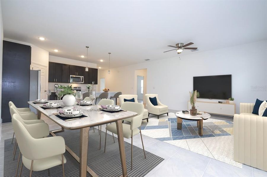 Furnished interior view inside a new home in , Ocala (Image 10). Furnished interior view inside a new home in , Ocala (Image 10).