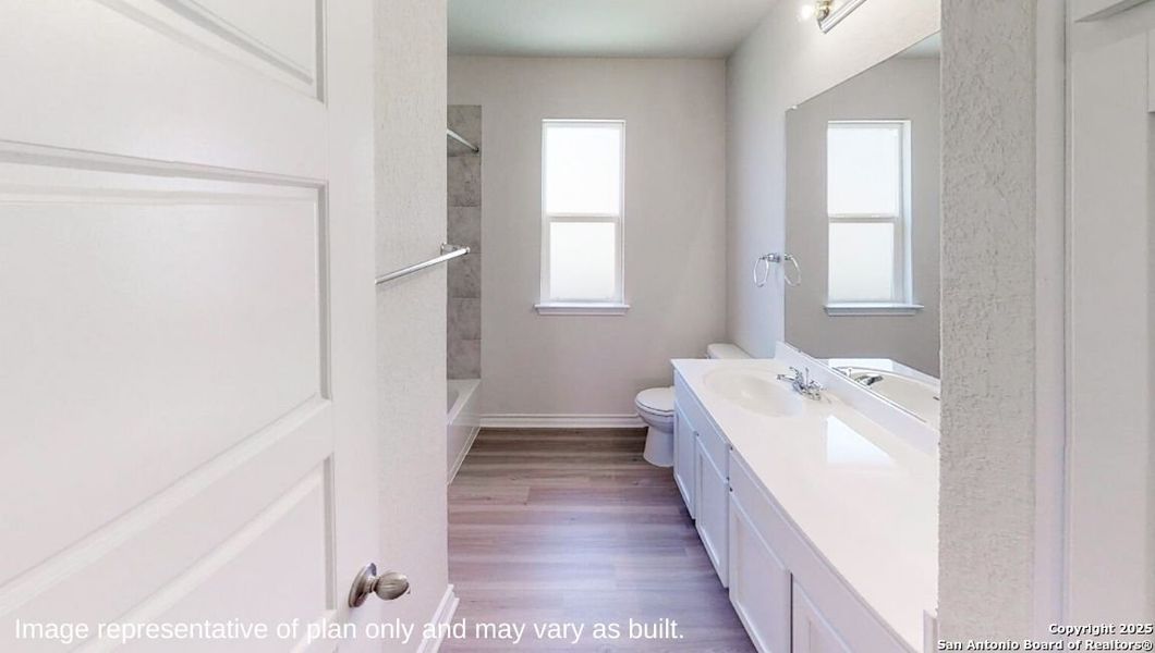 Furnished interior view inside a new home in Brookstone Creek, San Antonio (Image 3).