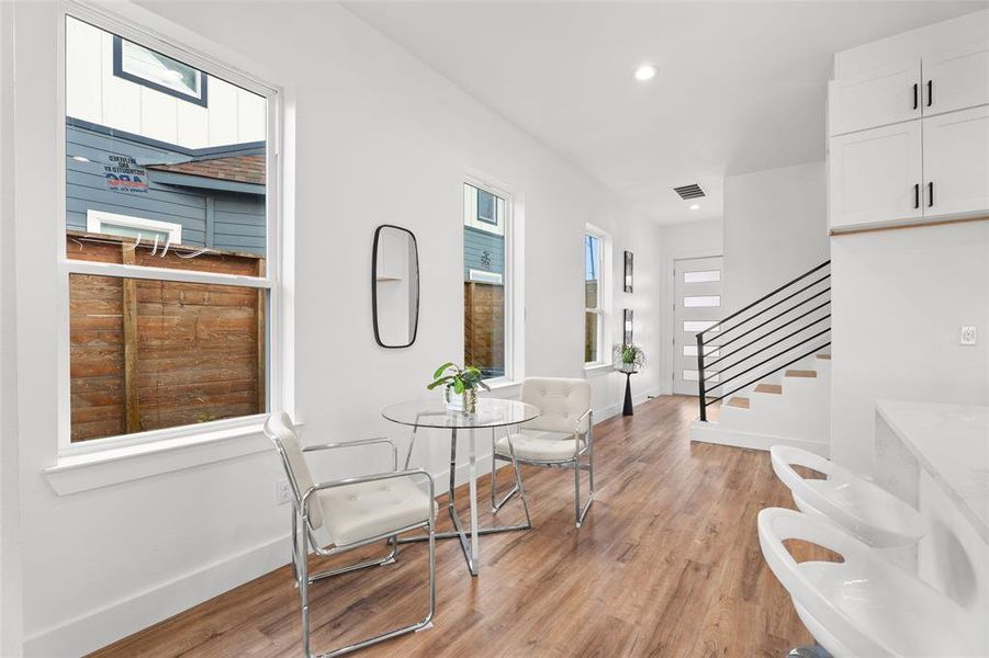 Furnished interior view inside a new home in , Dallas (Image 12). Furnished interior view inside a new home in , Dallas (Image 12).