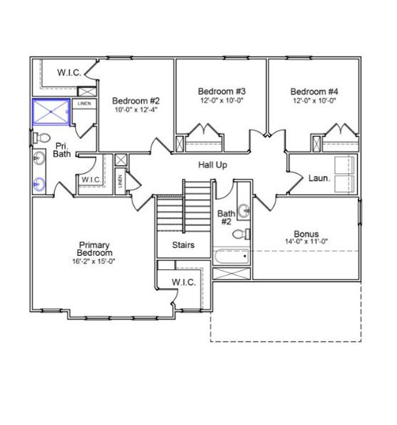 2D floor plan layout for the Nottely - Vanguard Collection by Mungo Homes in Pineland Preserve, Summerville, SC (Image 4).
