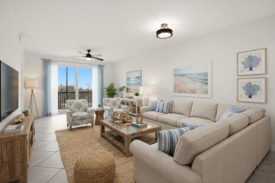 Furnished interior view inside a new home in , Punta Gorda (Image 13).