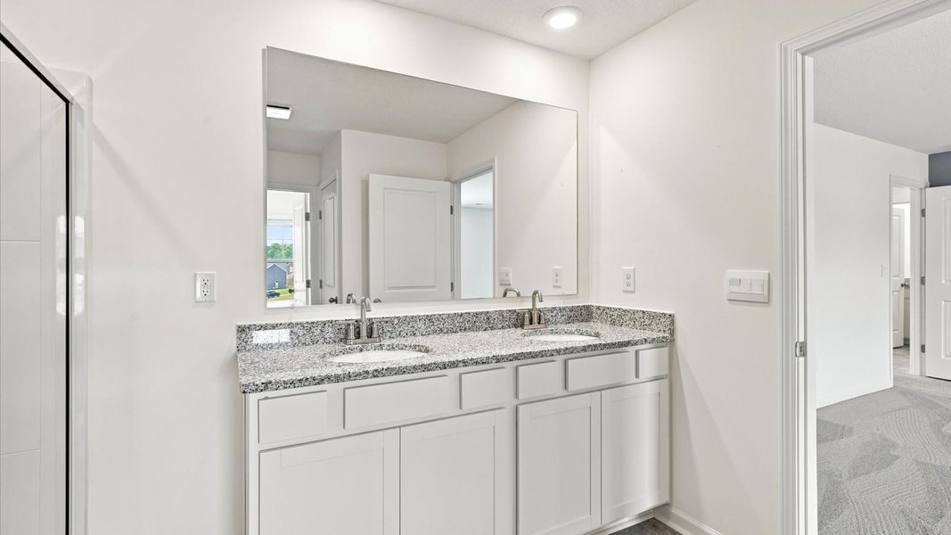 Furnished interior view inside a new home in Mary's Pointe, Clinton (Image 12). Furnished interior view inside a new home in Mary's Pointe, Clinton (Image 12).