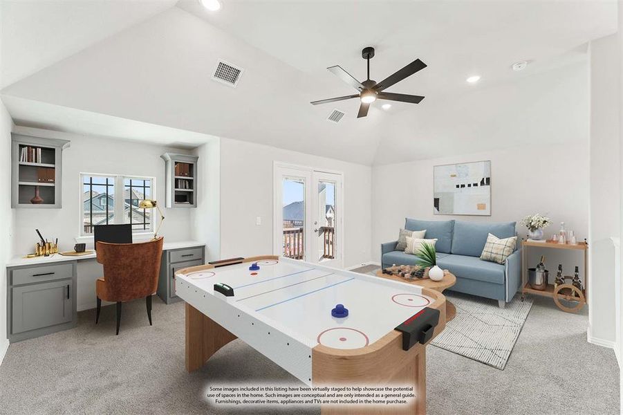 Furnished interior view inside a new home in Sable Creek, Sanger (Image 16).
