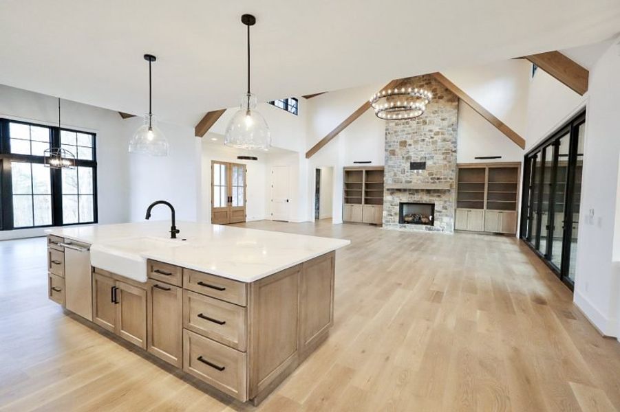 Representative furnished interior of a home built from the Thomastown by Riverstone Construction, LLC in River Gorge Ranch, Guild (Image 5).