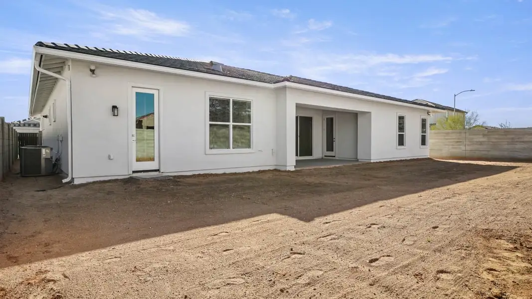Exterior details and patio area of a home in Zanjero Pass, Waddell (Image 2).